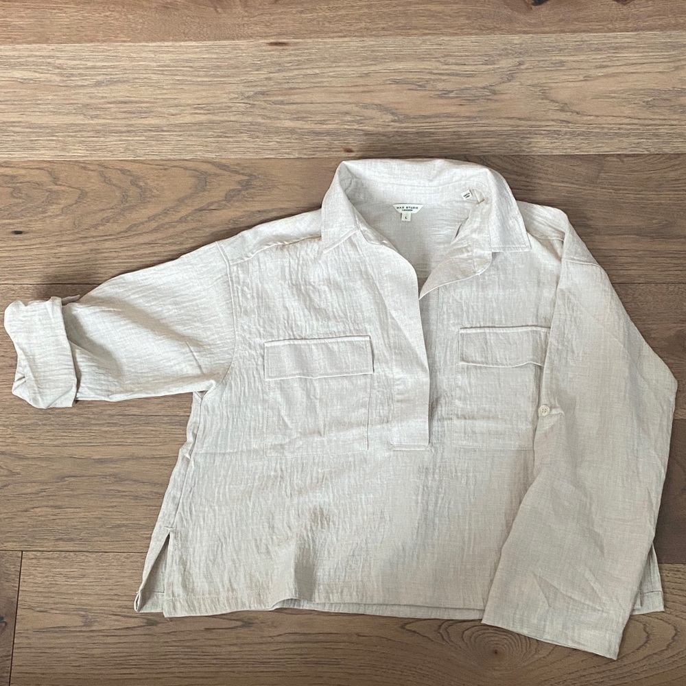 Max Studio Cream Blouse
